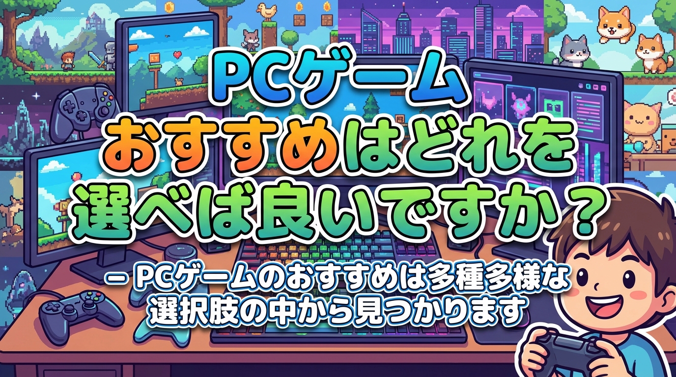 PCゲームのおすすめは多種多様な選択肢の中から見つかります