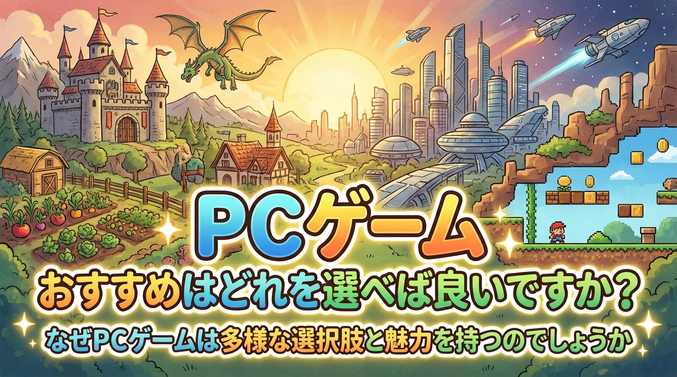 なぜPCゲームは多様な選択肢と魅力を持つのでしょうか