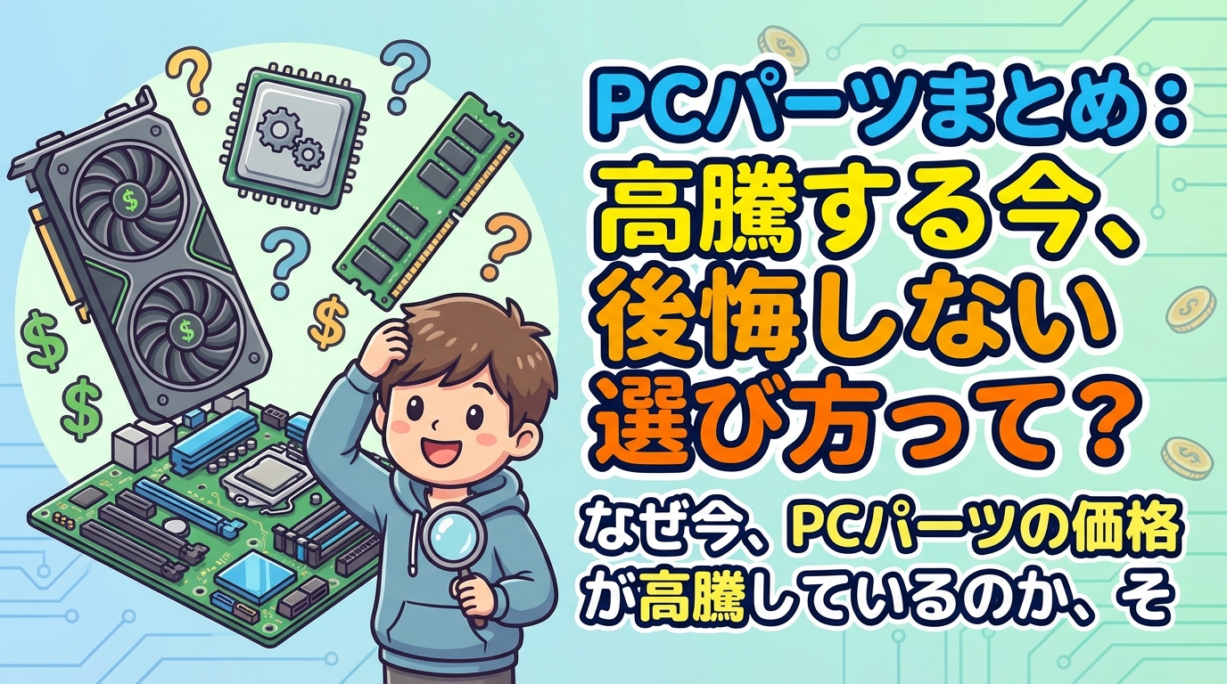 なぜ今、PCパーツの価格が高騰しているのか、その理由って気になりますよね？