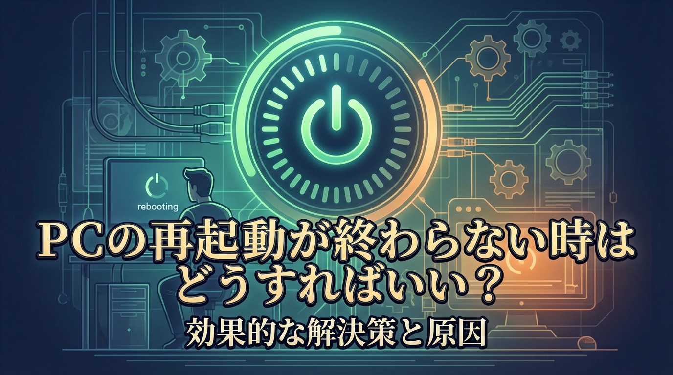 PCの再起動が終わらない時はどうすればいい?