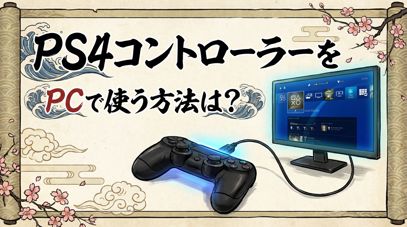 ps4コントローラーをpcで使う方法は？