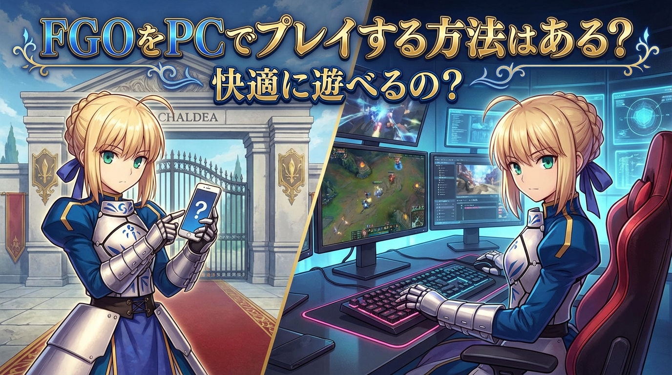 FGOをPCでプレイする方法はある？快適に遊べるの？
