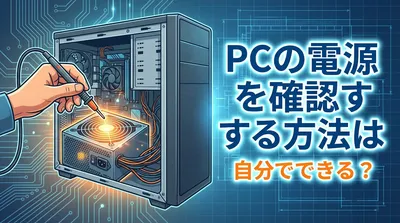 PCの電源を確認する方法は自分でできる？