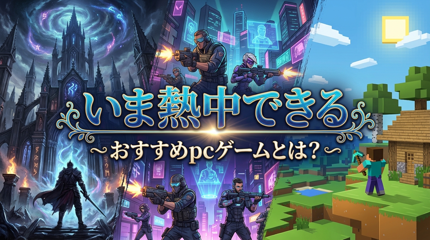 いま熱中できるおすすめpcゲームとは？