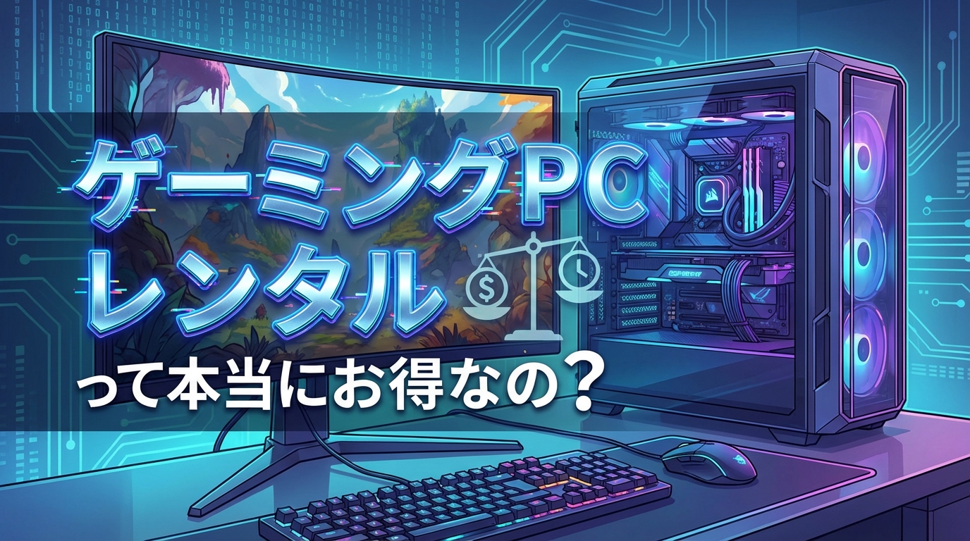 ゲーミングPC レンタルって本当にお得なの？
