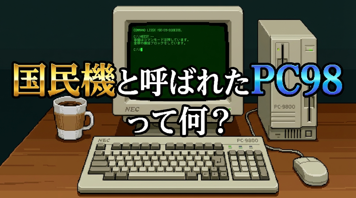 国民機と呼ばれたPC98って何?