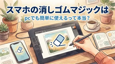 スマホの消しゴムマジックはpcでも簡単に使えるって本当？