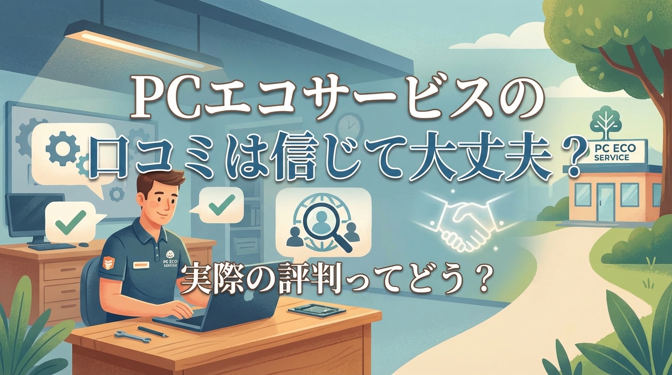 PCエコサービスの口コミは信じて大丈夫？実際の評判ってどう？