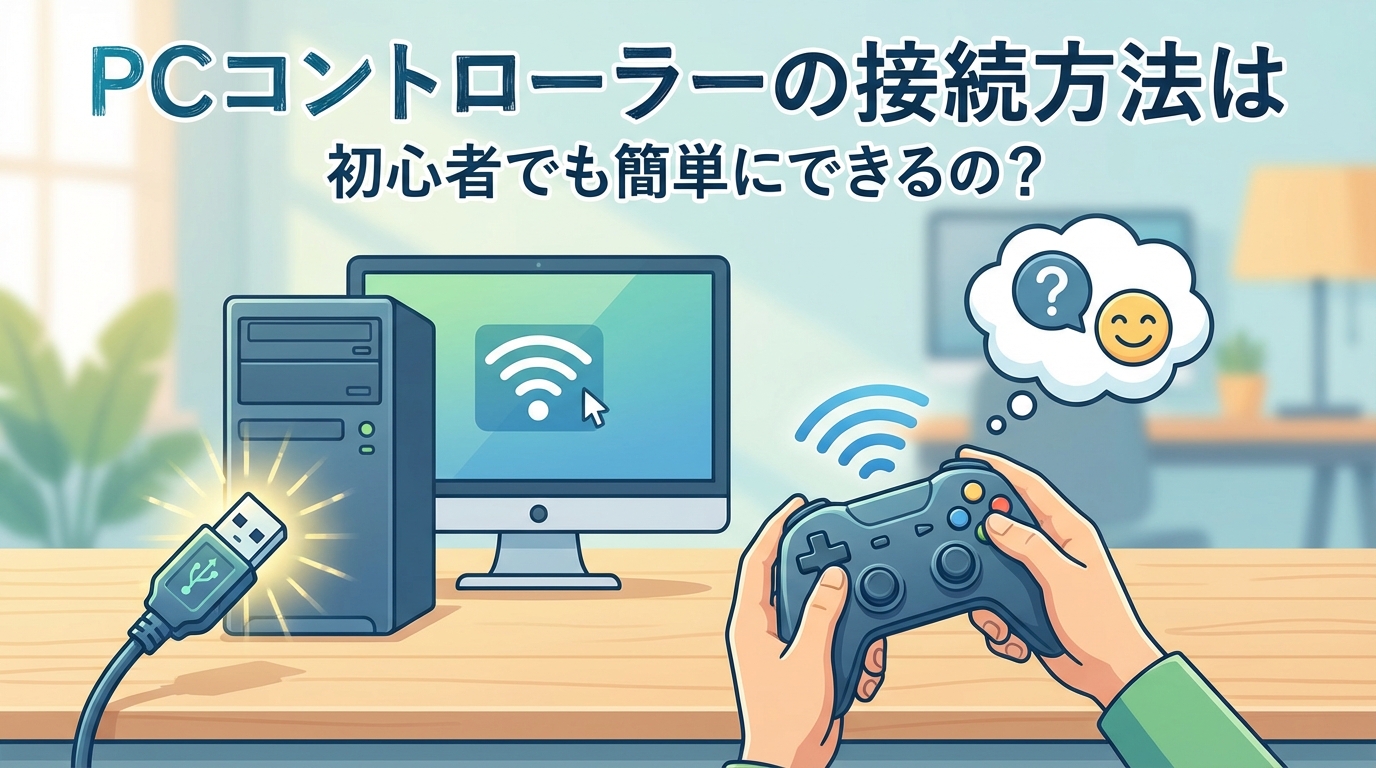 pcコントローラーの接続方法は初心者でも簡単にできるの？