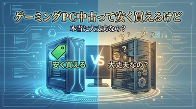 ゲーミングpc中古って安く買えるけど、本当に大丈夫なの？