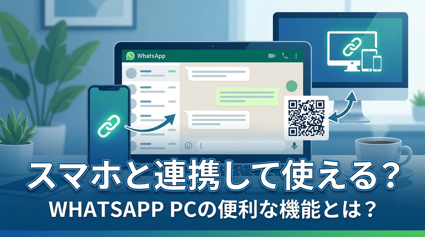 スマホと連携して使える?whatsapp pcの便利な機能とは?