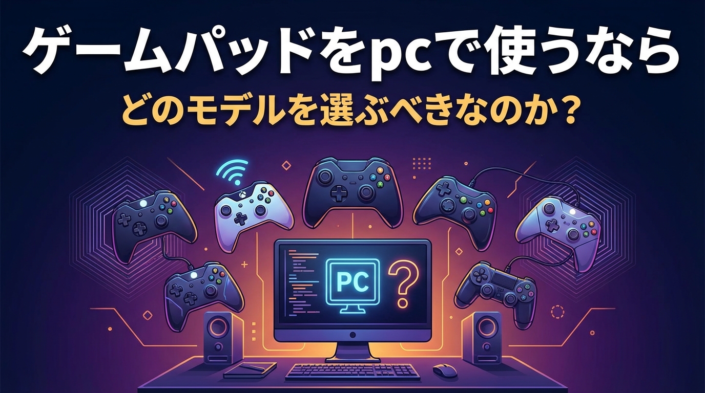ゲームパッドをpcで使うならどのモデルを選ぶべきなのか?