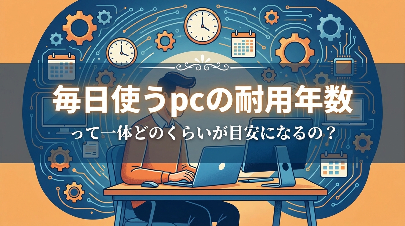 毎日使うpcの耐用年数って一体どのくらいが目安になるの？