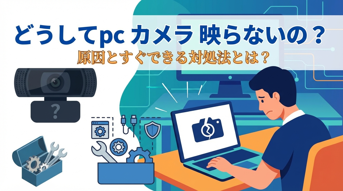 どうしてpc カメラ 映らないの?原因とすぐできる対処法とは?