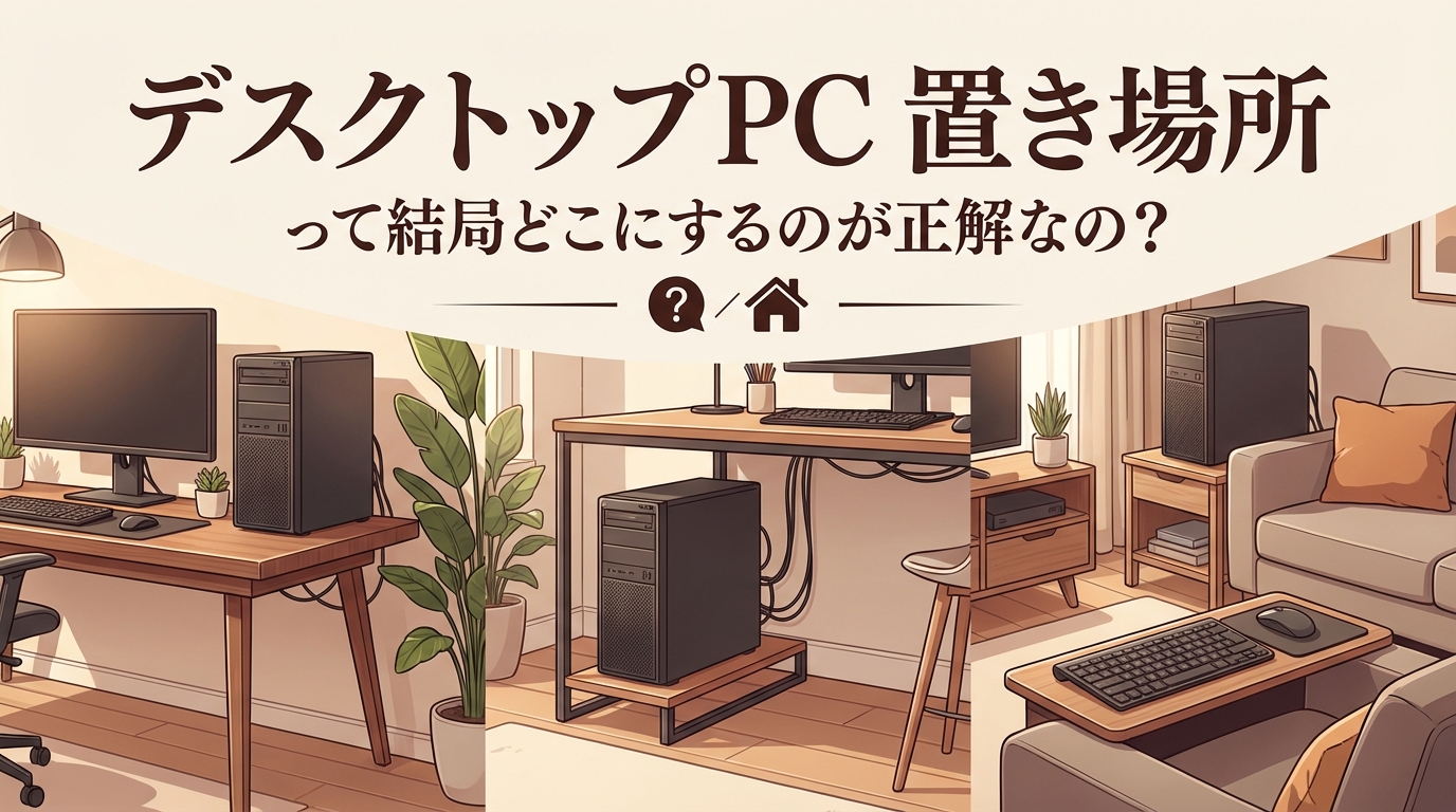 デスクトップpc 置き場所って結局どこにするのが正解なの？