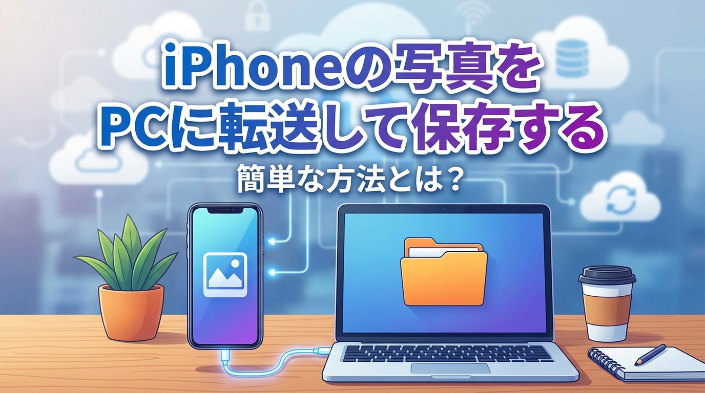 iPhoneの写真をPCに転送して保存する簡単な方法とは?