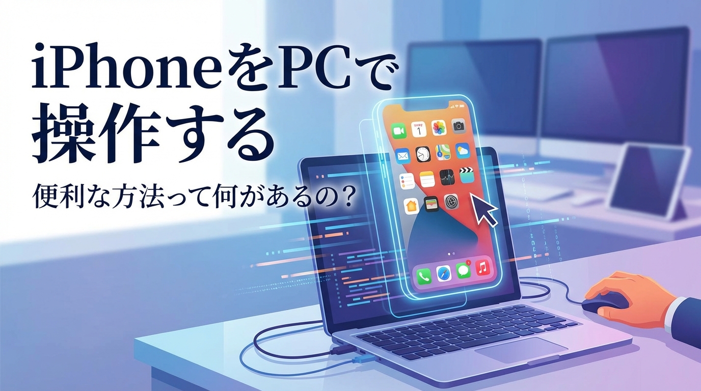 iphoneをpcで操作する便利な方法って何があるの？