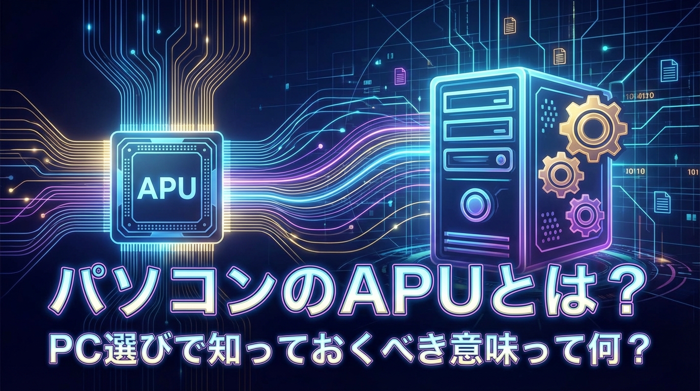 パソコンのapuとは?pc選びで知っておくべき意味って何?