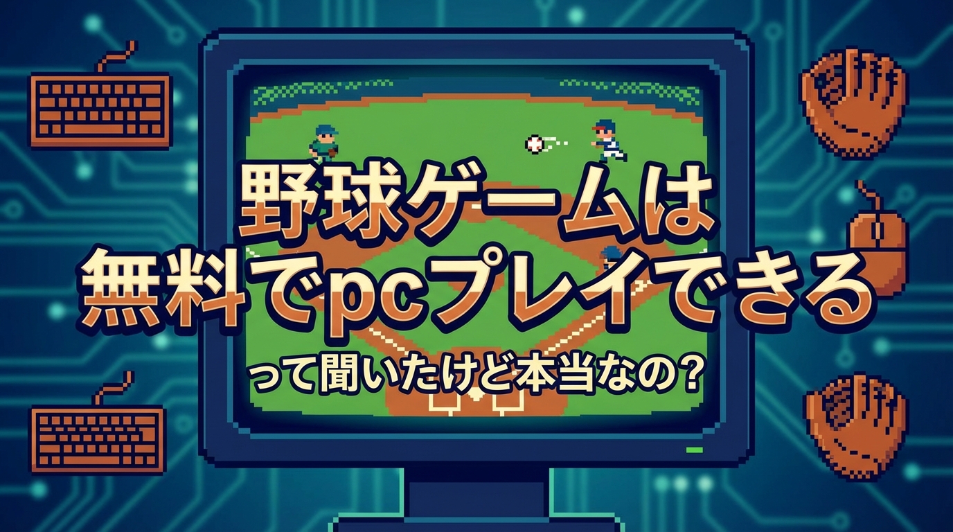 野球ゲームは無料でpcプレイできるって聞いたけど本当なの?