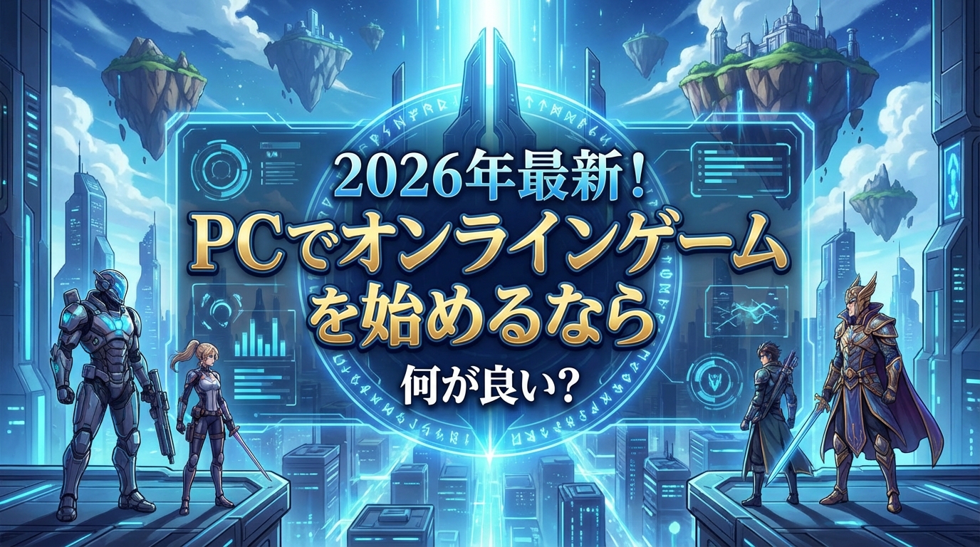 2026年最新!pcでオンラインゲームを始めるなら何が良い?