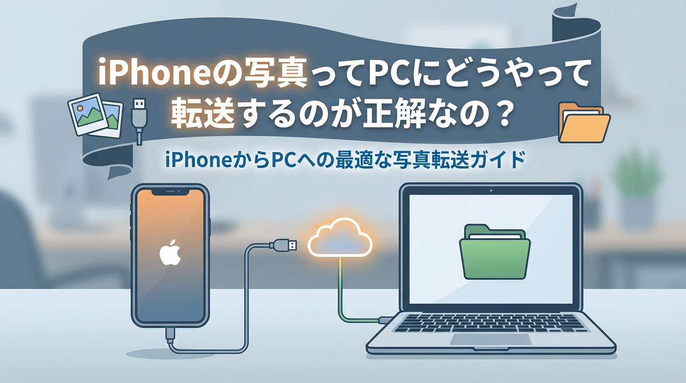 iPhoneの写真ってPCにどうやって転送するのが正解なの？