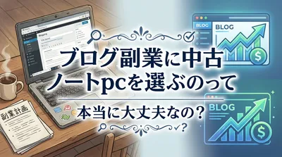 ブログ副業に中古 ノートpcを選ぶのって本当に大丈夫なの？