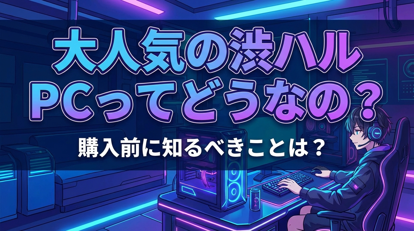 大人気の渋ハル PCってどうなの?購入前に知るべきこととは?