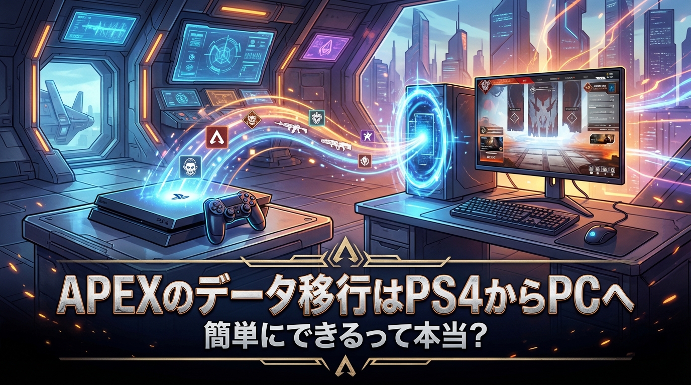 apexのデータ移行はps4からpcへ簡単にできるって本当?