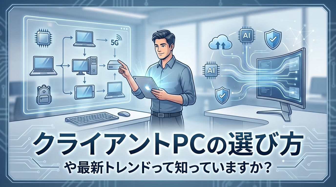 クライアントpcの選び方や最新トレンドって知っていますか？