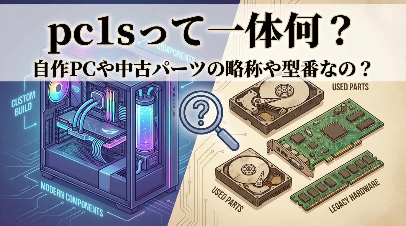 pc1sって一体何？自作PCや中古パーツの略称や型番なの？