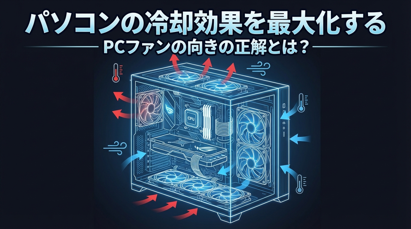 パソコンの冷却効果を最大化するPCファンの向きの正解とは？