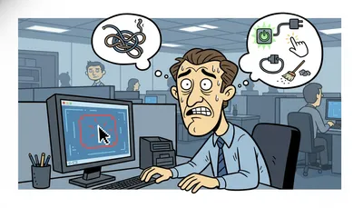 仕事中にpcが固まったときの原因とすぐできる対処法って何？