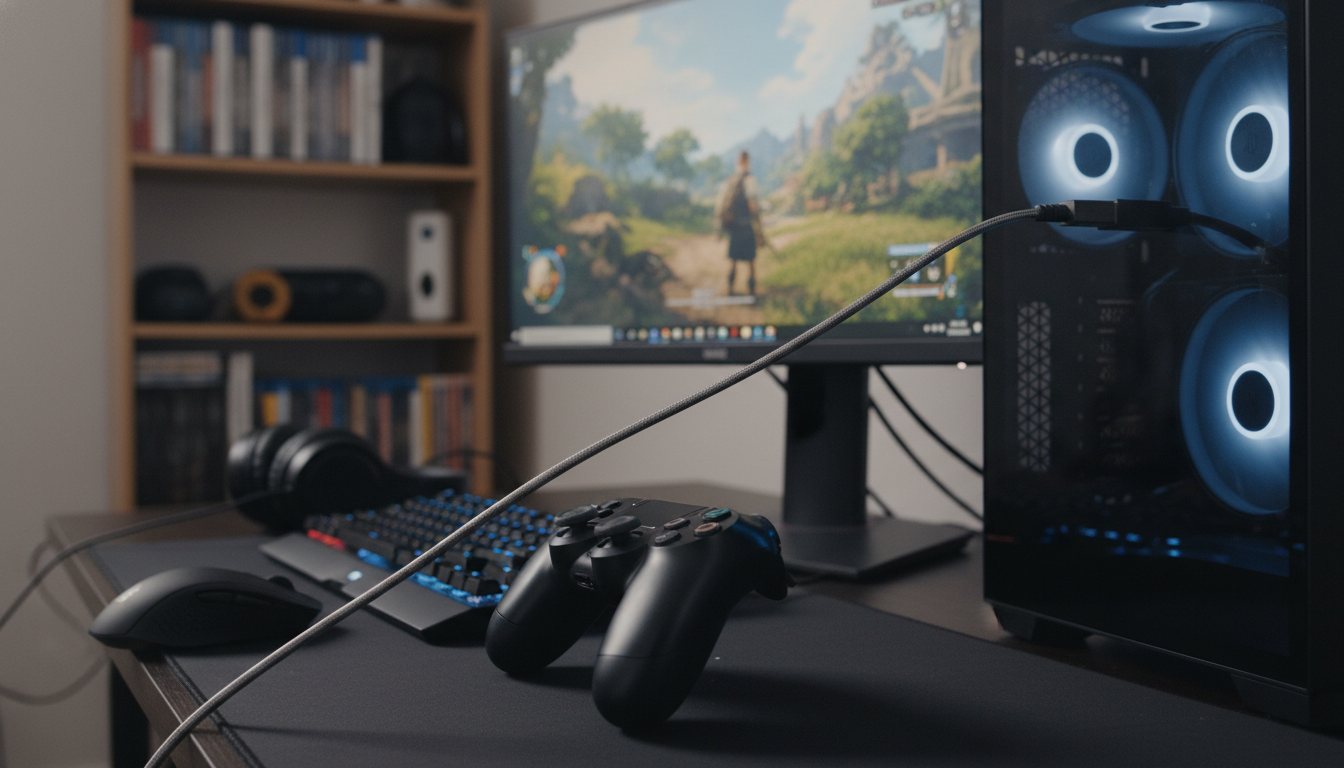 ps4のコントローラをpcに接続して遊ぶのは簡単って本当？