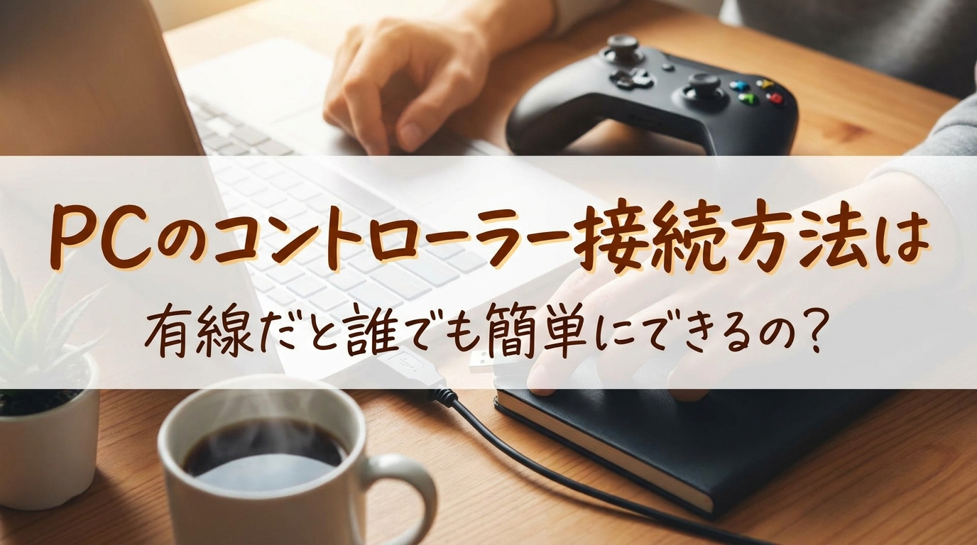 PCのコントローラー接続方法は有線だと誰でも簡単にできるの？