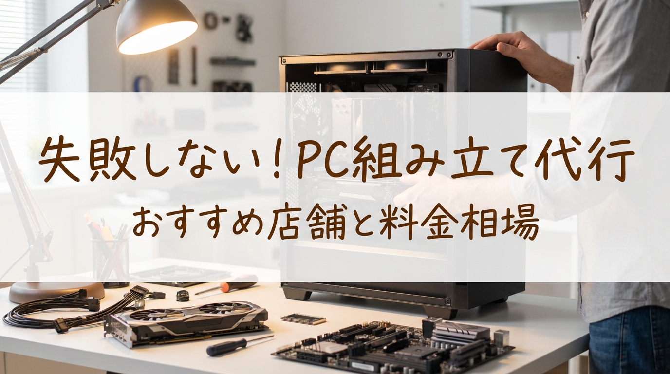 失敗しない!pc組み立て代行のおすすめ店舗と料金相場