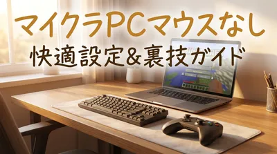 マイクラのPC操作をマウスなしで快適にする設定と裏技