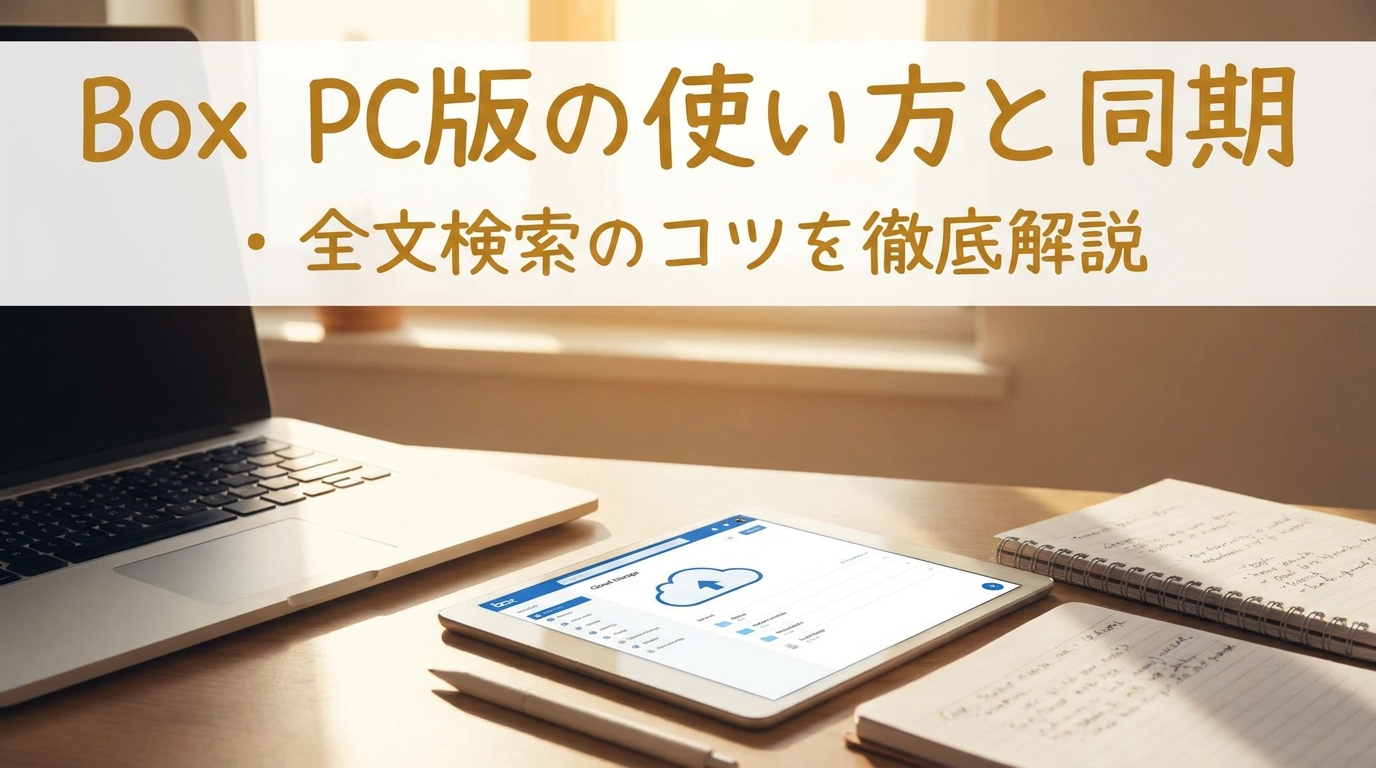 Box PC版の使い方と同期・全文検索のコツを徹底解説