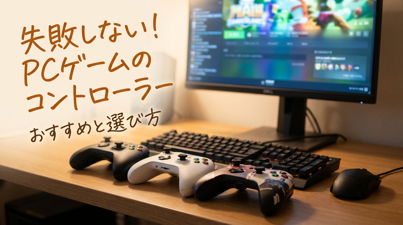 失敗しない！PCゲームのコントローラーおすすめと選び方