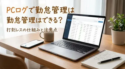PCログで勤怠管理はできる？打刻レスの仕組みと注意点