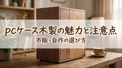 pcケース木製の魅力と注意点｜市販・自作の選び方