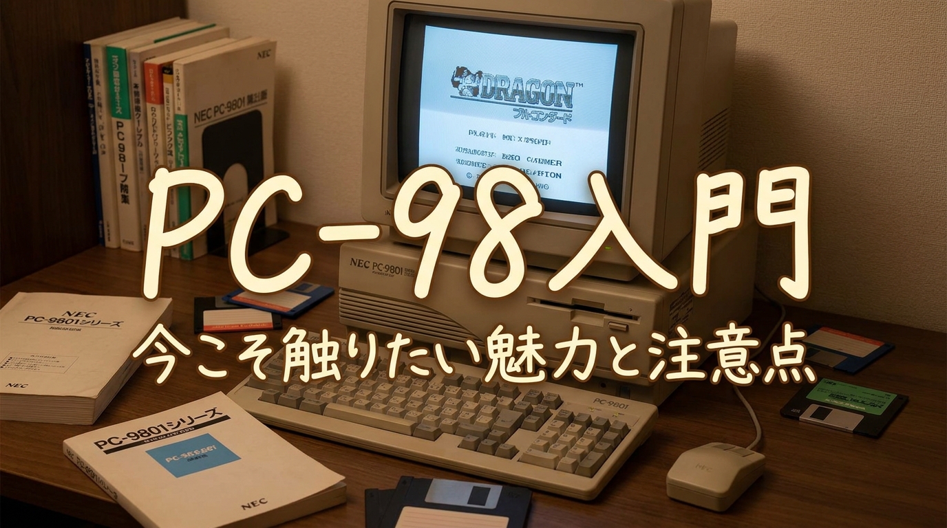 pc-98入門：今こそ触りたい魅力と注意点