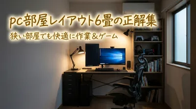 pc部屋レイアウト6畳の正解集｜狭い部屋でも快適に作業＆ゲーム