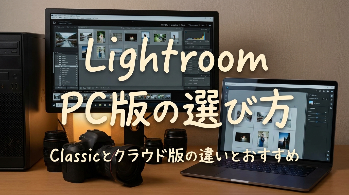 Lightroom PC版の選び方：Classicとクラウド版の違いとおすすめ