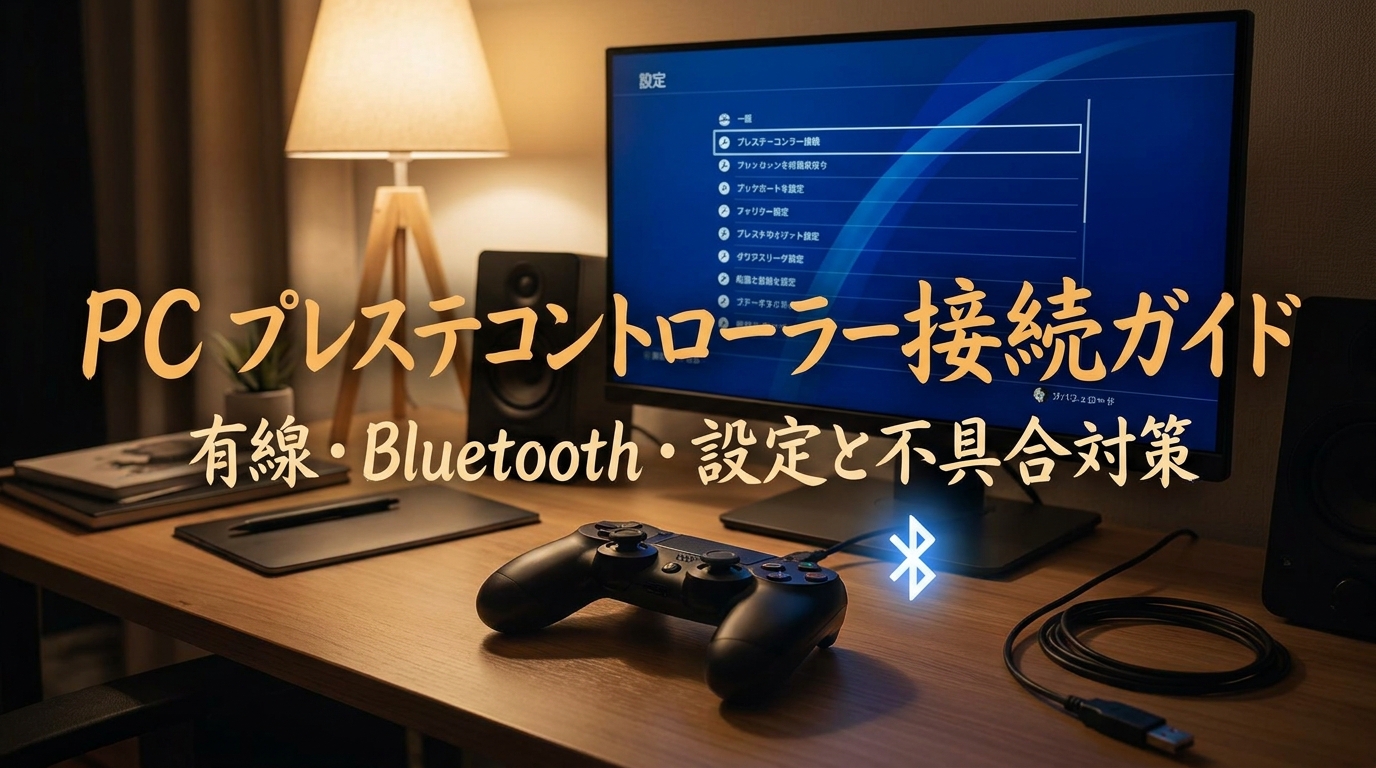 pc プレステコントローラー接続ガイド：有線・Bluetooth・設定と不具合対策