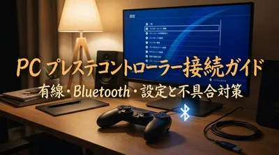 pcとプレステコントローラー接続ガイド：有線・Bluetooth・設定と不具合対策