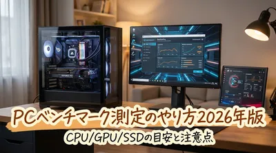 pcのベンチマーク測定のやり方2026年版｜CPU/GPU/SSDの目安と注意点