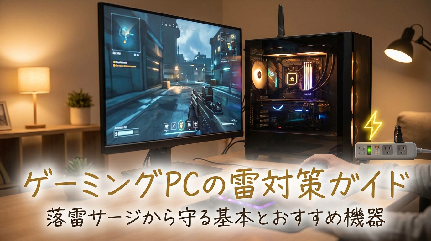 ゲーミングpcの雷対策ガイド：落雷サージから守る基本とおすすめ機器