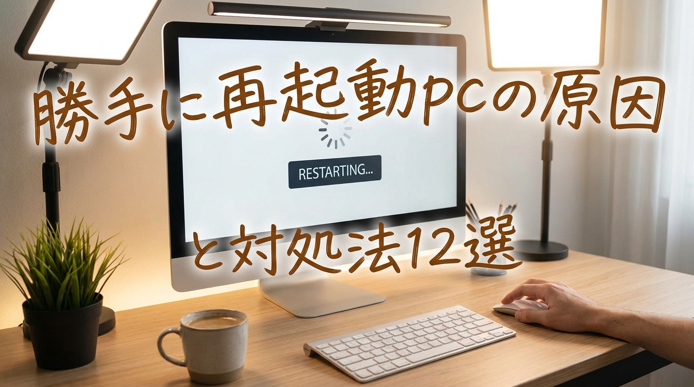 勝手に再起動pcの原因と対処法12選