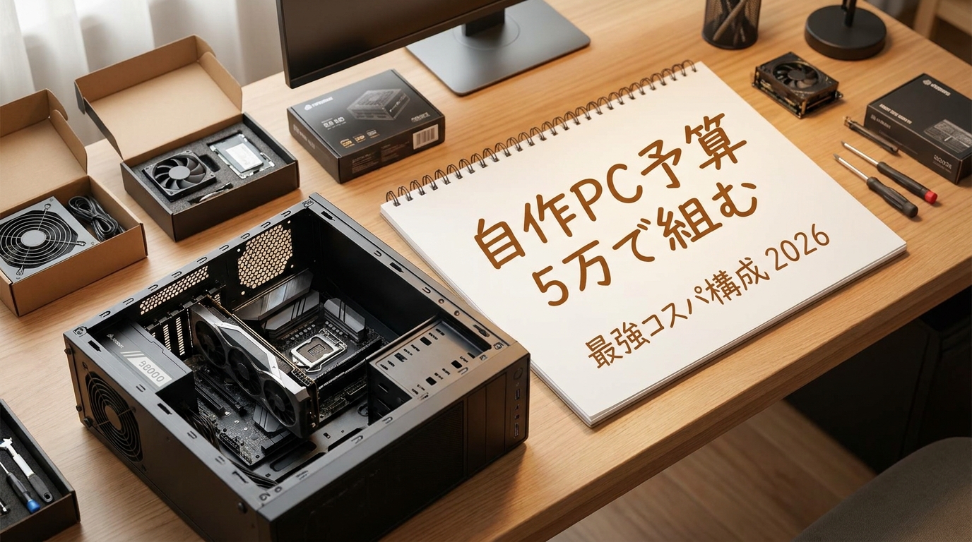自作pc予算5万で組む最強コスパ構成2026