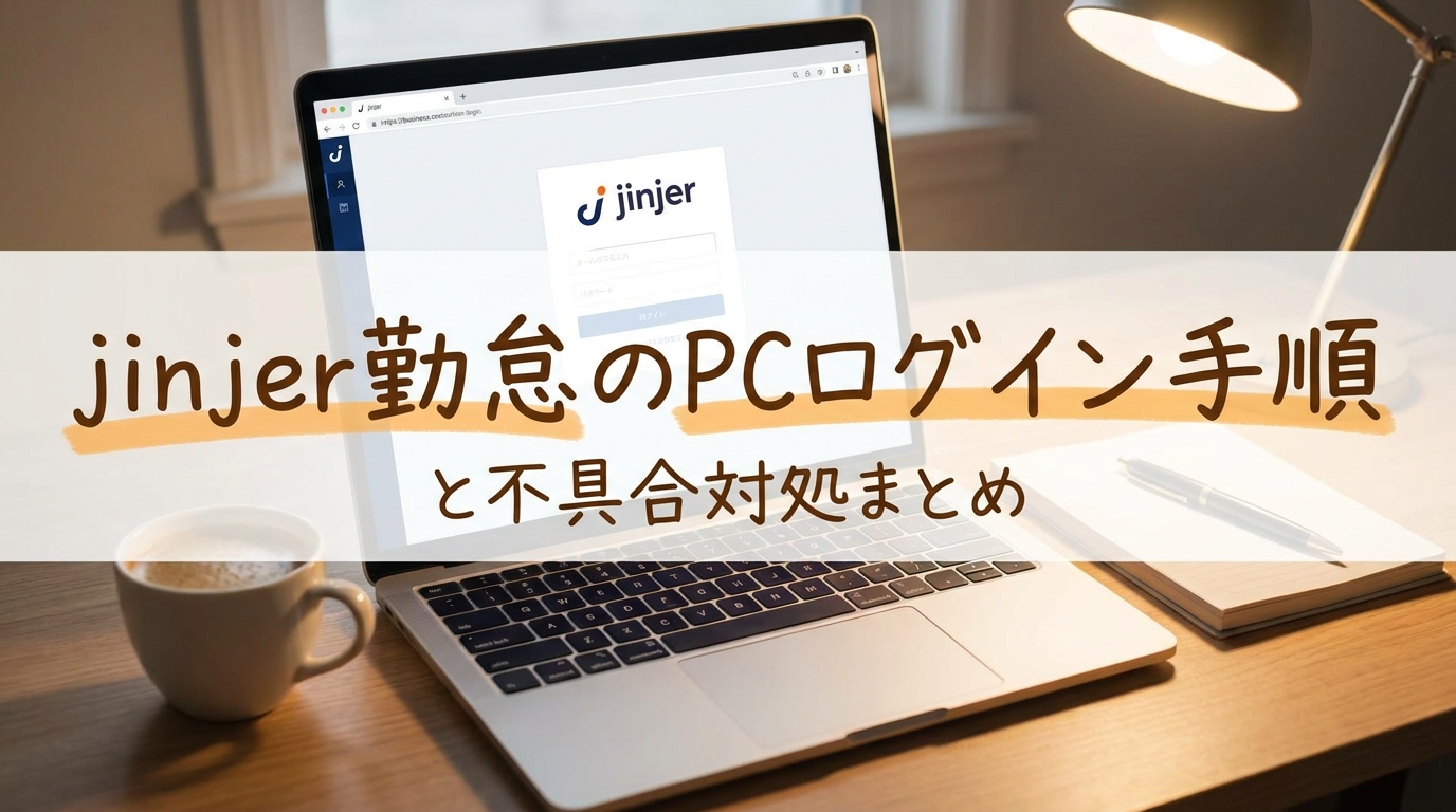 jinjer勤怠のPCログイン手順と不具合対処まとめ